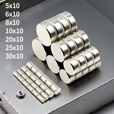 5x10 6x10 8x10 10x10 20x10mm Round Super Strong Neodymium Magnet N35 Powerful Magnetic NdfeB Permane
