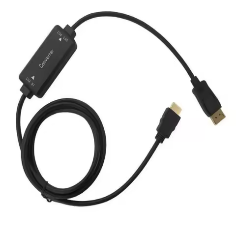 4K HDMI to Displayport Converter Adapter Cable 1.5M HDMI 1.4 to Displayport 1.2 4K@30Hz 1080P@120Hz 