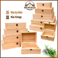 Wooden Gift Box 13cm High in Many Sizes NHAGODECOR. Beautifully Designed Box to Enhance Value GiftPi