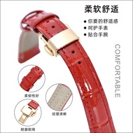 Leather strap women's butterfly buckle Epo Tissot Casio ck Citizen strap accessories Watch Strap Fashion