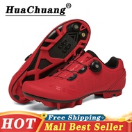 HUACHUANG With Lock MTB Cycling Shoes for Men and Women Size 36-47 Casual Rubber Bike Shoes SPD MTB Road Shoes Cleats Shoes for Men