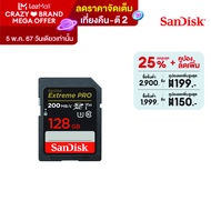 SanDisk Extreme Pro SDXC, SDXXD 128GB, V30, U3, C10, UHS-I, 200MB/s R, 90MB/s W, 4x6, Lifetime Limited ( SDSDXXD-128G-GN4IN ) ( เมมโมรี่การ์ด เอสดีการ์ด )