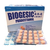 BIOGESIC PARACETAMOL 500MG 20'S / STRIP (EXP:03/2028)