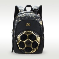 Australia smiggle original children's schoolbag boy backpack golden football waterproof PU bags 16 inches 7-12 years old