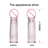 Extender Sleeve For Men Reusable Condoms Extender Delay Eserulation Silicone Extension Products For Men