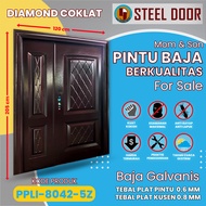 PINTU UTAMA RUMAH MINIMALIS 2023 FULL 1 SET (Mother and Son BAJA ukuran 120 x 205)