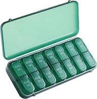 LONGMON Weekly Pill Organizer 2 Times a Day Am/Pm Daily Pill Case Medicine Pill Organizer,Pill Box 7