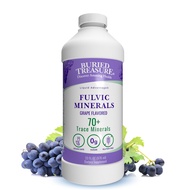 Fulvic Minerals Grape Flavored – Colloidal Minerals from Humic Fulvic Acid, Electrolytes from Trace 