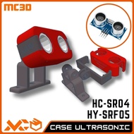 MERAH BRACKET HC-SR04 SR04 ULTRASONIC RED RED CASE ULTRASONIC CHASING SENSOR HC-SR04 DISTANCE SENSOR
