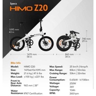 ready ya Xiaomi Himo Z20 - Sepeda Listrik Himo Z20 - Himo Z20