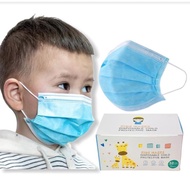 READY STOCK - Disposable Kids/Children Face Mask 3 ply 50 pcs Mask Budak