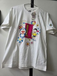 日版Uniqlo UT x 哆啦A夢 x 村上隆白色Tshirt