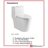 Cassanova Rimless Flushing with Geberit Flushing system 1 piece toilet bowl