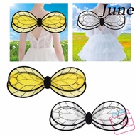 JUNEGOODS Fairy Wings, Bee Lightweight Bee Wings, Fairy Costume Black Yellow Costume Wings Stage Per