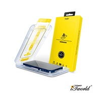 HODA 0.33mm Full Coverage Tempered Glass screen protector with helper for iPhone 15 (Clear)