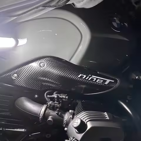 Carbon Fiber Rear Muffler Exhaust Pipe Cover for BMW R NINE T 2016-2020 RNINET Side Fairing Heat Shi