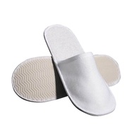 anti slip shoes Cotton white customized hotel bathroom 100% Cotton disposable slippers