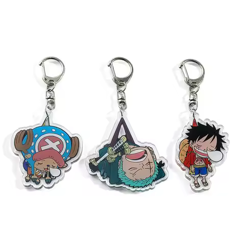 Anime One Piece Luffy Zoro Chopper Acrylic Keychain, Merchandise, Bag, keychain, Gift,