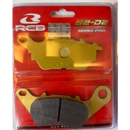 S2-D2 / S2 D2 E-SERIES ( RCB ) RCB RACING BOY BRAKE PAD ( FRONT & REAR ) LC135 V8 FI / Y15 V1 / Y15 