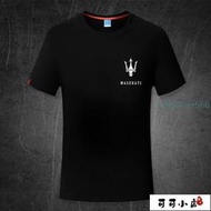 【瑪莎拉蒂Maserati車友會4S店工作服汽車美容維修圓領短袖半袖T恤短袖文化衫衣服廣告衫