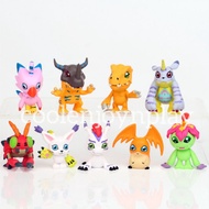 * * Anime Digimon Agumon Gabumon Tailmon Patamon 9 in 1 set Q Figure Action Figure PVC Figure