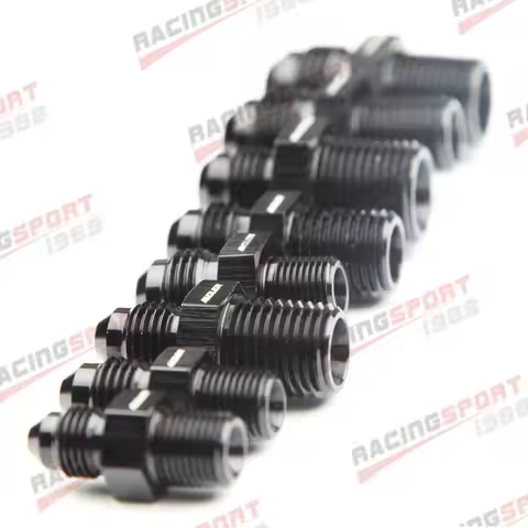 AN3 AN4 AN6 AN8 AN10 AN12 To 1/8 1/4 3/8 1/2 3/4 NPT Oil-cooled Adapter Universal Straight Fuel Hose