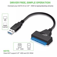 USB to SATA Adapter External Converter Cable 2.5 inch SSD HDD Drives SATA to USB 2.0 3.0 2.5'' Noteb