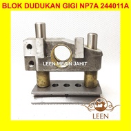MESIN 244011a Block Gear Mount Block / Feed Dog Carrier Block NP 7A Sack Sewing Machine NP-7A LEEN