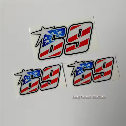 US flag Nicky Hayden No.69 sticker motorcycle racing sticker helmet superbike motocross decal car re