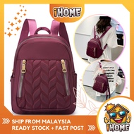 iHOME 1490 Women Backpack Korean Nylon Travel Handbag Shoulder Bag Wanita Beg Galas Belakang Perempu