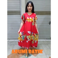 Daster Baju Tidur Piyama Batik Rottary Sritex Premium Felicia Merah