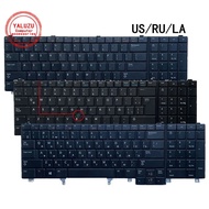 Us/ru/la อังกฤษใหม่แป้นพิมพ์แล็ปท็อปสำหรับ Dell ละติจูด E6520 E5520 E5530 E6530 M4700 M6700 M4600 M6