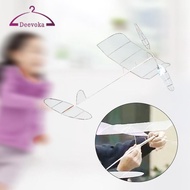 [deevoka] Glider Flying Airplane Model Elastic Powered Airplane Model Airplane Model Toy