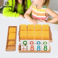 [SONONIA] Montessori Math Beads Materials Math Toy Decimal System Teaching Aids Math Manipulatives f