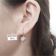 Hook Earrings 925 SilverBINTANG Plated with White Gold - Earrings Authentic 925 SilverWanita