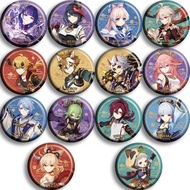 Genshin Impact All-character official painted badges 58mm xiao hutao Raiden Shogun Ayaka Ayato