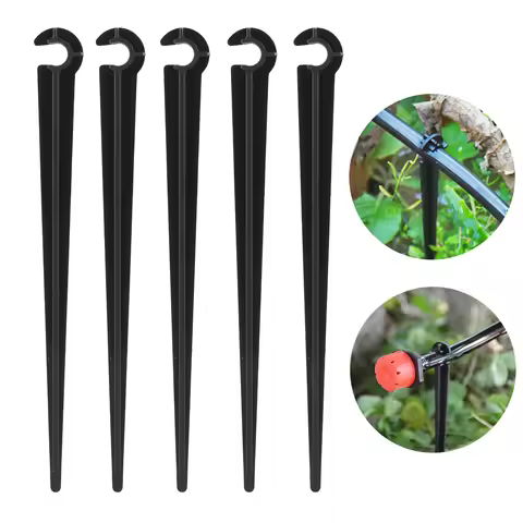 11cm 4/7mm Hose Bracket 5mm Interface C-shaped 1/4" Pipe Holder Water Tube Clamp Garden Drip Irrigat