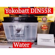 DIN55R Yokobatt Bateri Basah Battery Water Car Battery Bateri Kereta | Proton X50 Persona GEN2 Satria Fast Shipping