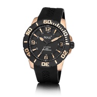 MAX Legend Black-Rose Gold Steel Men's Watch 52mm 5-MAX609