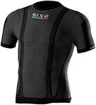 KIDS T-shirt, SIXS Carbon Fiber, White Carbon, Kids Line (6 Years Old) SX-KTS1-WH-6Y