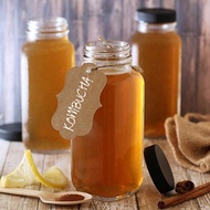 Combo 5 chai thủy tinh nắp nhựa đựng sữa 350ML