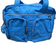 Kipling SL3010 手提袋 側背包 背面可放入行李箱的拉桿上 藍 單個