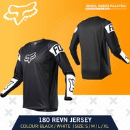 Fox 180 Revn Jersey [Black/White] Motorcross Jersey Fox Racing Dirt Bike Jersey