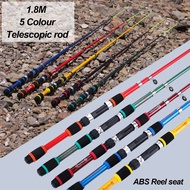 Fiberglass Fishing Rod 1.8m Spinning Fishing Rod Telescopic Fishing Rod