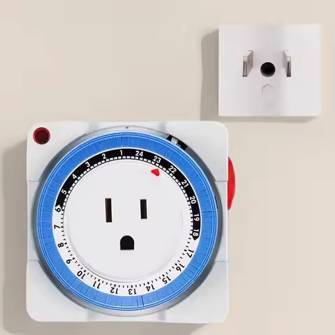 American standard timer socket, 24-hour cycle, electrical socket timer, plug-in timer