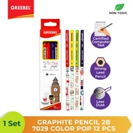 Greebel 2B 2.8mm Graphite Pencil. Color Pops 7029 - 12pcs.
