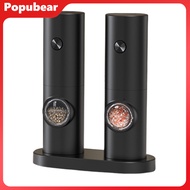Electric Salt And Pepper Grinder Battery Powered Coarseness Mill Automatic Salt Mill with LED Light 