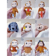 Curious George keychain SKC83 preloved mascot keychain plushie Jumpy the Squirrel Hundley