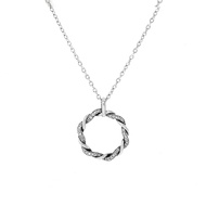 Jewellista สร้อยคอพร้อมจี้รุ่น Miracle เงินแท้ ประดับด้วยพลอย Cubic Zirconia