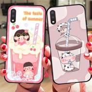 Teenage style milk tea phone case for Samsung a01 / samsung a02